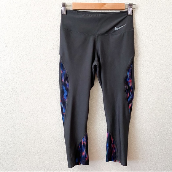 Nike Power Gray Training Capris XS - Picture 3 of 6